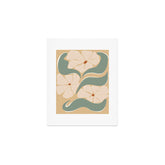 70s big flower botanical land 2 Art Print