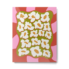 70's retro Bloom Metal Print