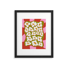 70's retro Bloom Framed Art Print