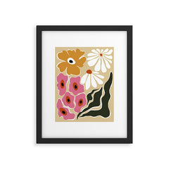 70's Retro garden Framed Art Print