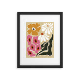 70's Retro garden Framed Art Print