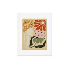 70s tropical fun flower Art Print