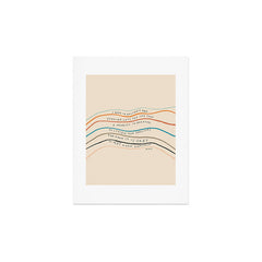 "I Hope In Hallways And Parking Lots You Can Take A Moment To Breathe, To Loosen Your Shoulders And Know It Is Okay To Not Know Everything." Art Print