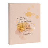"Right Here, Stories Are Being Written" Canvas Print