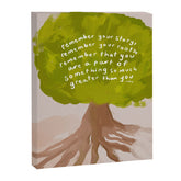 "Remember Your Story, Remember Your Roots, Remember That You Are A Part Of Something So Much Greater Than You." Canvas Print