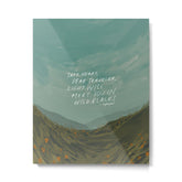 "Take Heart, Dear Traveller, Light Will Meet You In Wild Places." | Landscape Design Metal Print