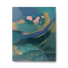 "You Are Worthy" Midnight Background Metal Print