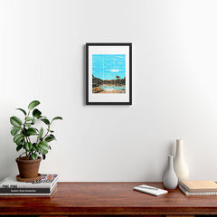 60s UFO sightings Framed Art Print