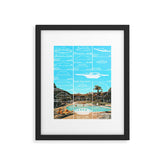 60s UFO sightings Framed Art Print