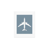 747-400 Jumbo Jet Airliner Aircraft - Slate Art Print