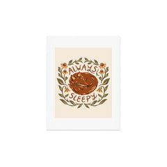 Always Sleepy' Fox Art Print