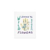 90s Wild Flowers Exhibition Poster Art Print