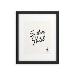 5-star hotel Framed Art Print