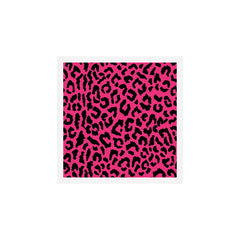 2000s leopard-black on hot pink Art Print