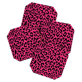 2000s leopard-black on hot pink Coaster
