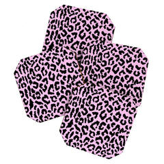 2000s leopard-black on palest pink Coaster
