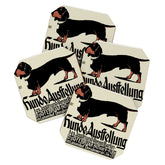 1905 German Dog Show Dachshund Poster Coaster