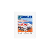 1936 Monaco Grand Prix Race Poster Art Print