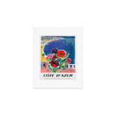 1947 FRANCE Cote d'Azur Travel Poster Art Print