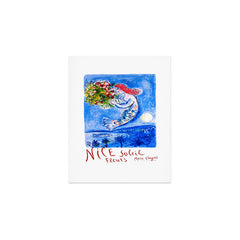 1962 FRANCE Marc Chagall Nice Soleil Fleurs Travel Poster Art Print