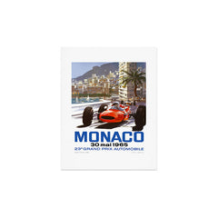 1965 Monaco Grand Prix Racing Poster Art Print