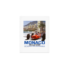 1965 Monaco Grand Prix Racing Poster Art Print