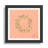12 lop rabbits Framed Art Print