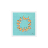 12 rabbits Art Print