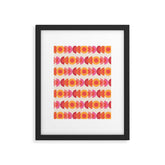 70's pattern no1 Framed Art Print