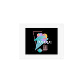 80s Retrowave Design - Memphis Pattern 135 Art Print
