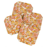 70s Floral Pattern Coaster