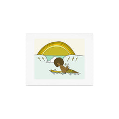 "buttons" kaluhiokalani 70s surf legend // retro surf art by surfy birdy Art Print