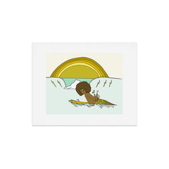 "buttons" kaluhiokalani 70s surf legend // retro surf art by surfy birdy Art Print