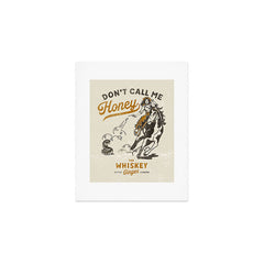 "Don't Call Me Honey" Retro Pinup Cowgirl On Horseback Shooting A Snake V.2 Art Print