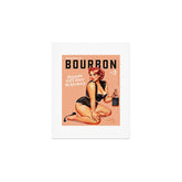 "The Babes Of Bourbon: Hands Off Her Whiskey" Vintage Curvy Pinup Girl Art Print