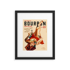 "The Babes Of Bourbon V. 13 - Rum Edition" Vintage Pin Up Girl Art Framed Art Print