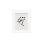 222 Angel Number Poster Art Print
