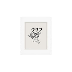 222 Angel Number Poster Art Print