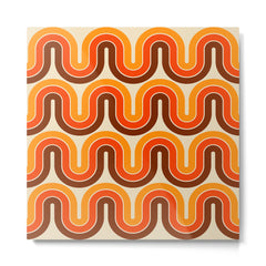 70s Retro Vintage Style 821 Autumn Metal Print
