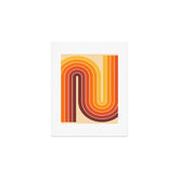 70s Retro Vintage Style Geometric Design 371 Autumn Art Print