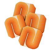 70s Retro Vintage Style Minimal Design 553 Coaster