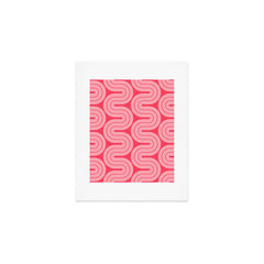 70s Throwback Wavy Stripes Pattern Art Print