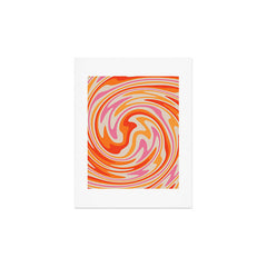 70s Retro Swirl Color Abstract Art Print