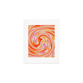 70s Retro Swirl Color Abstract Art Print