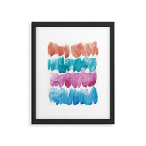 13 Watercolor November 2021 211130 Painting Valourine Original Design Color Bright Modern Contemporary Framed Art Print