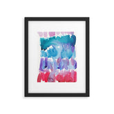 15 Watercolor November 2021 211130 Painting Valourine Original Design Color Bright Modern Contemporary Framed Art Print