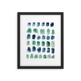 17 Minimalist Art 220419 Abstract Expressionism Watercolor Painting Valourine Design Framed Art Print