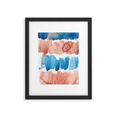 3 Watercolor November 2021 211130 Painting Valourine Original Design Color Bright Modern Contemporary Framed Art Print