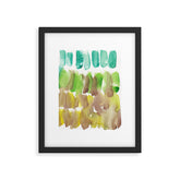 5 Watercolor November 2021 211130 Painting Valourine Original Design Color Bright Modern Contemporary Framed Art Print