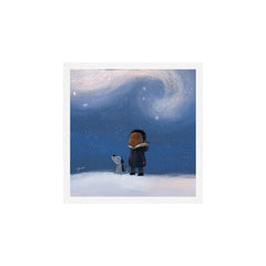 A Boy and his Dog Art Print